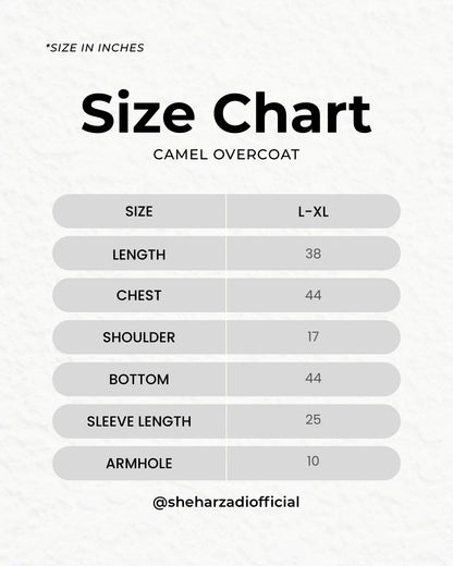 Aahang Overcoat Camel Brown