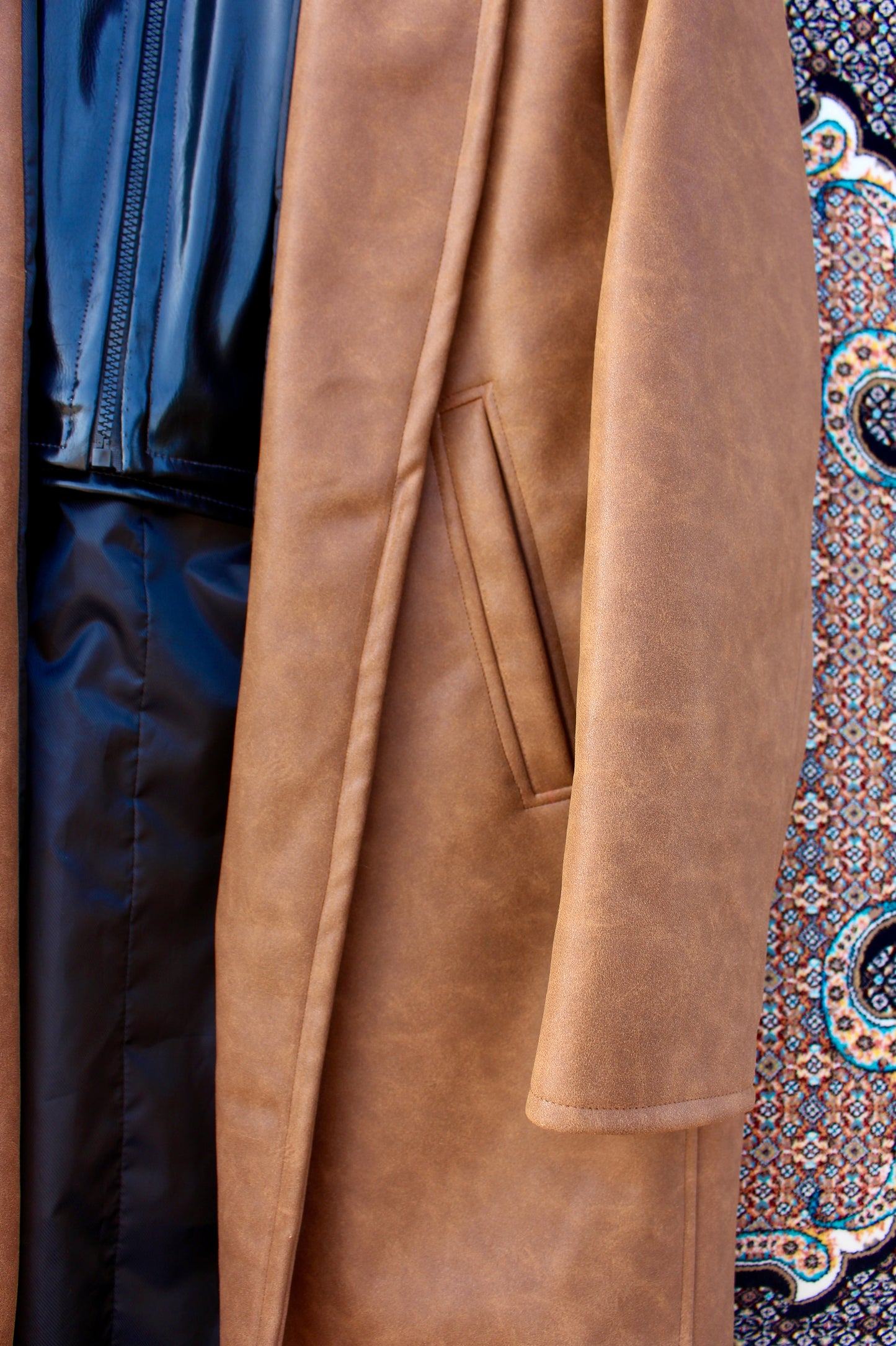 Aahang Overcoat Camel Brown