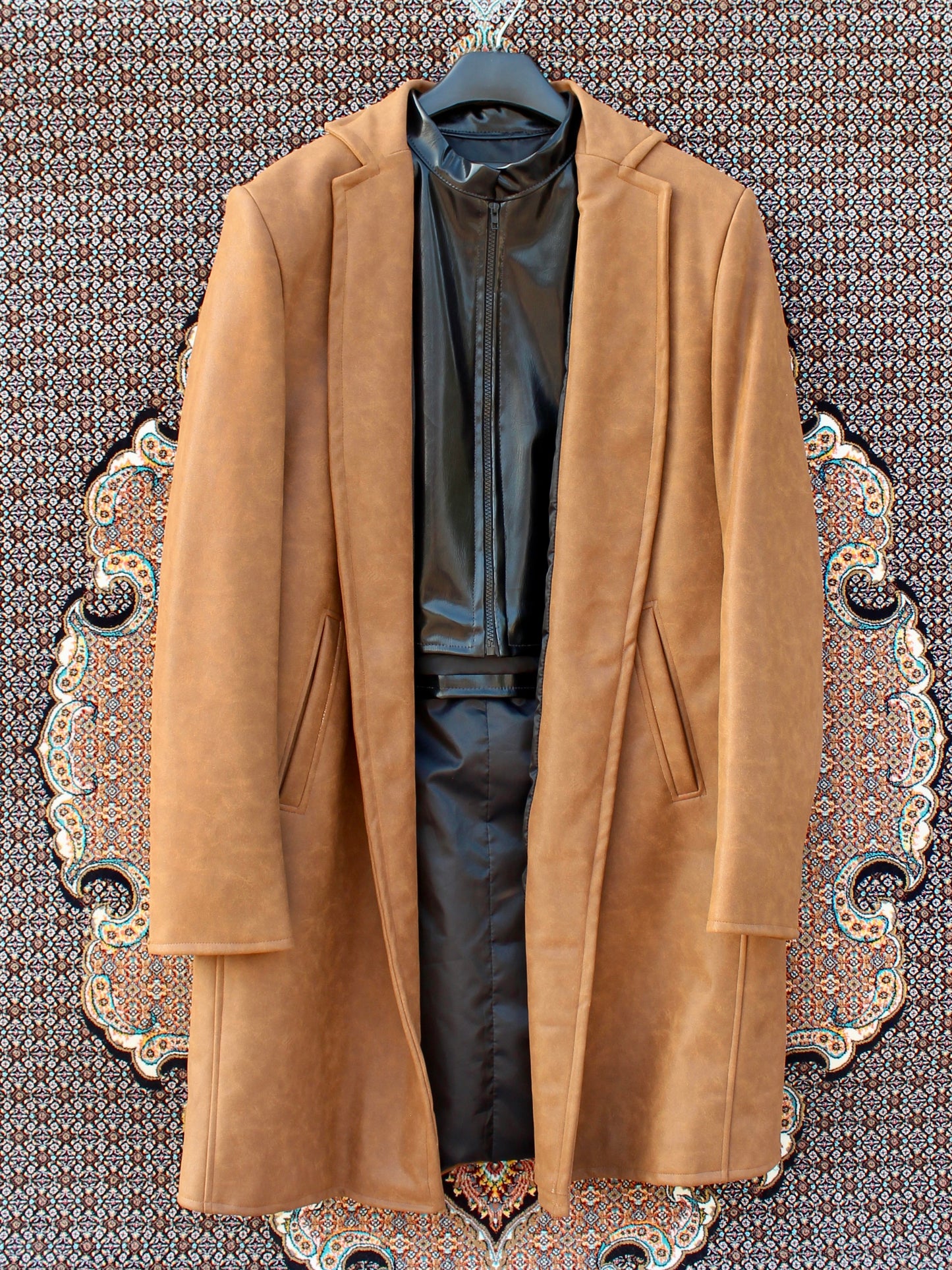 Aahang Overcoat Camel Brown