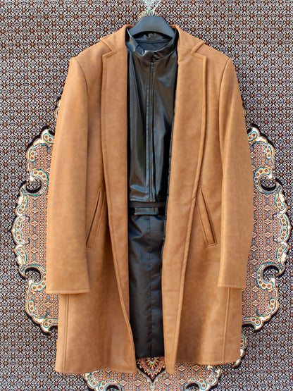 Aahang Overcoat Camel Brown