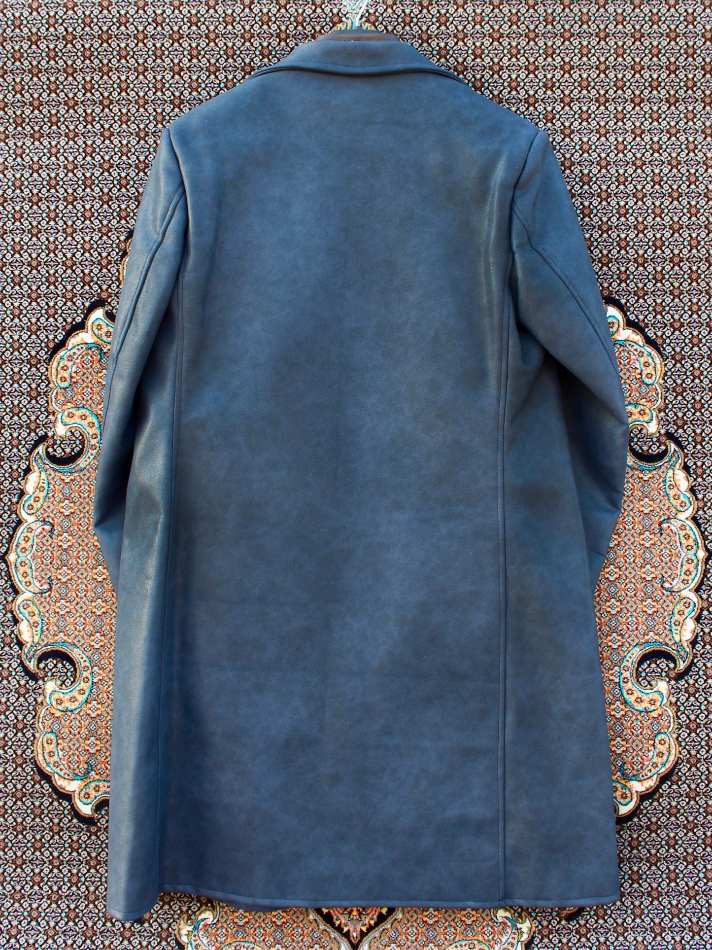 Aahang Overcoat Muted Dark Blue