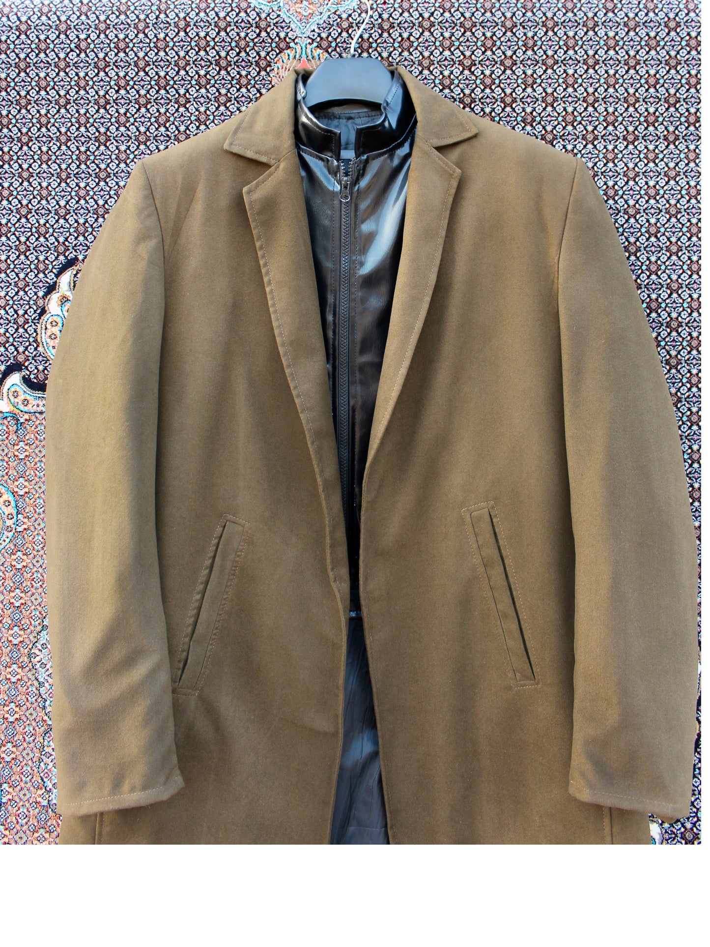 Aahang Overcoat Olive Green