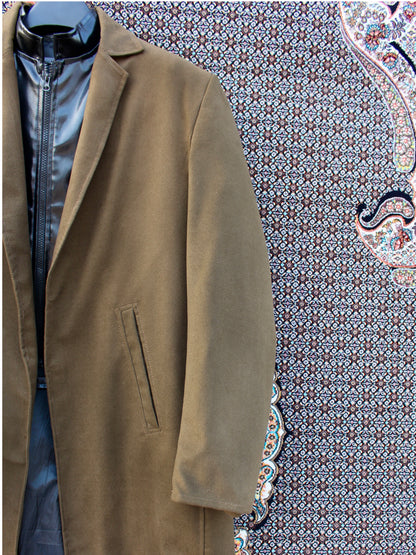 Aahang Overcoat Olive Green